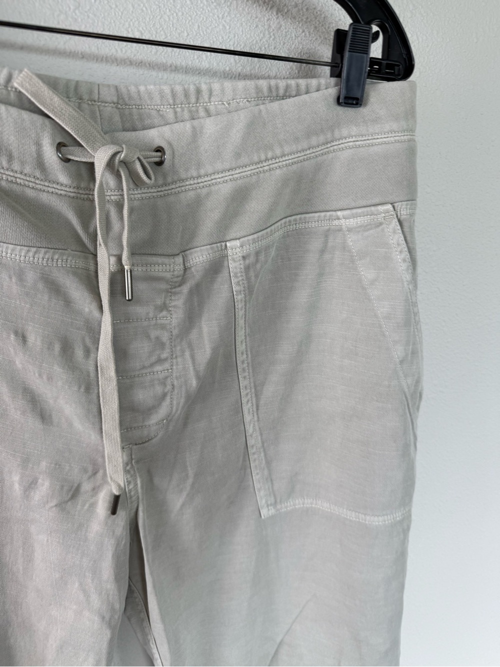 NWOT James Perse Pull On Clean Cargo Pant Salt Casual Women’s Size XL - Picture 6 of 12
